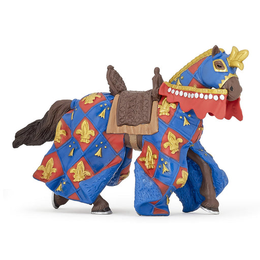 Papo France: Medieval - Fleur-de-Lys - Horse - Blue - for just $9.99! 