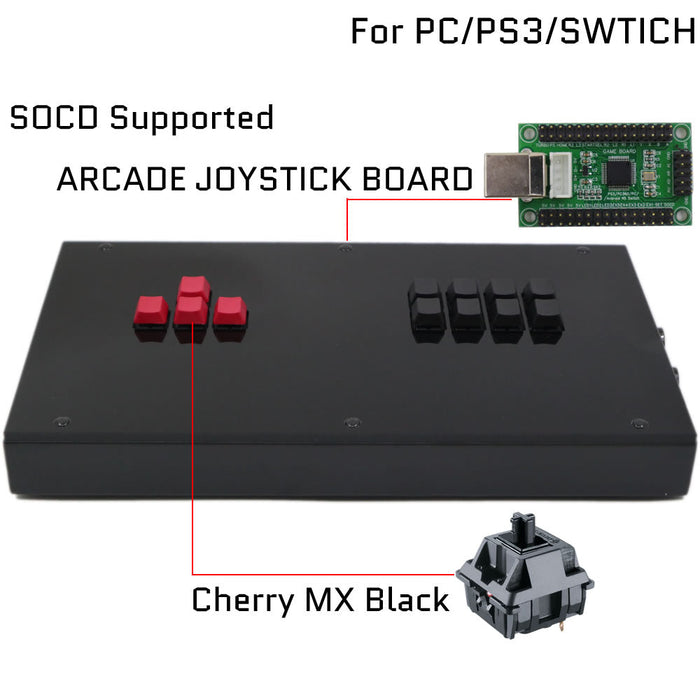 RAC-J800KK Mechanical Keyboard Arcade Game Controller for PC/PS/XBOX/SWITCH - Just $99.99! Shop now at Retro Gaming of Denver