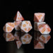 Peaches and Cream Acrylic Dice Set - Just $9.99! Shop now at Retro Gaming of Denver