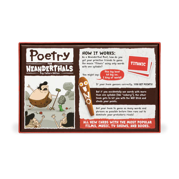 Poetry for Neanderthals Pop Culture Edition - for just $19.99! 