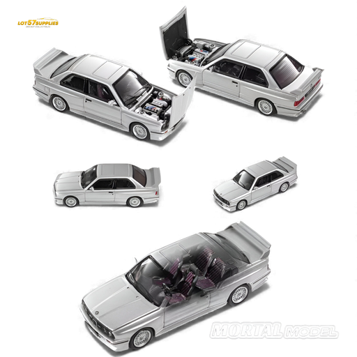 Mortal BMW E30 M3 Silver Gray 1:64 - for just $39.99! 