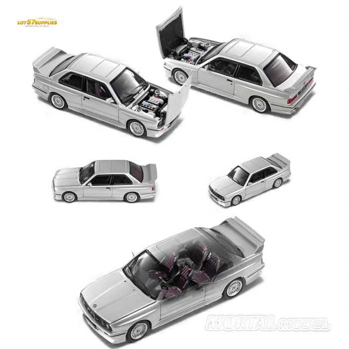 Mortal BMW E30 M3 Silver Gray 1:64 - for just $39.99! 