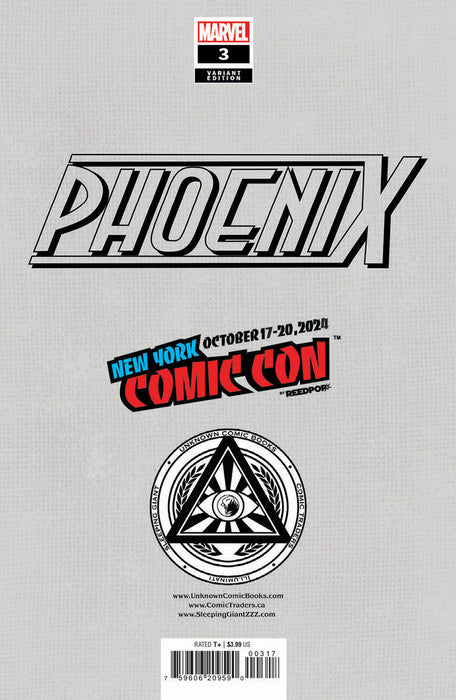 [Signed by Nathan Szerdy] [FOIL] PHOENIX #3 UNKNOWN COMICS EXCLUSIVE NATHAN SZERDY VIRGIN VAR [IN STOCK] - for just $50! 
