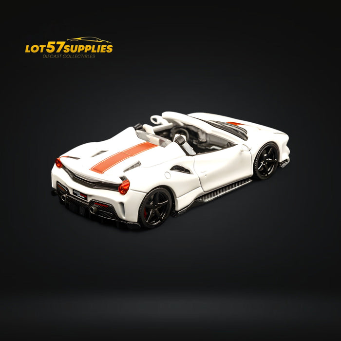 TPC Novitec 488 Roadster Pearl White - Red Stripe 1:64 - for just $33.99! 