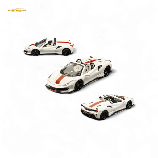 TPC Novitec 488 Roadster Pearl White - Red Stripe 1:64 - for just $33.99! 