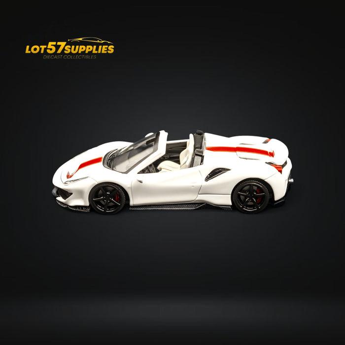 TPC Novitec 488 Roadster Pearl White - Red Stripe 1:64 - for just $33.99! 