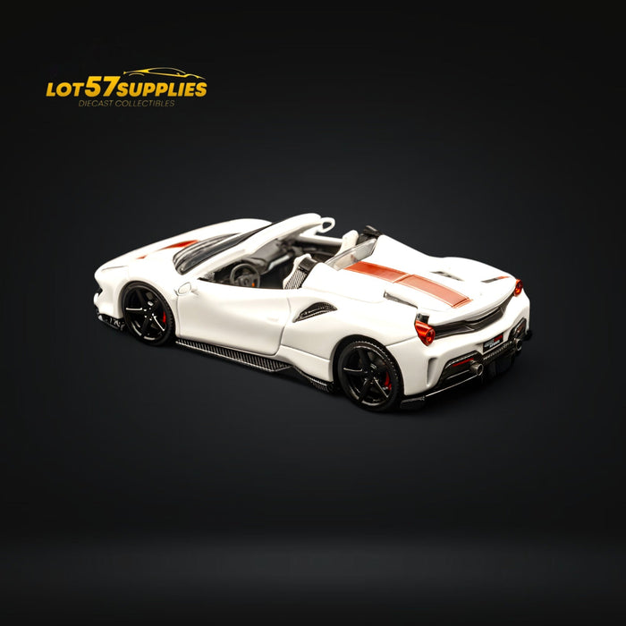 TPC Novitec 488 Roadster Pearl White - Red Stripe 1:64 - for just $33.99! 
