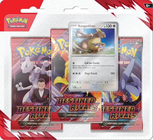 Pokemon: Scarlet & Violet - Destined Rivals 3-Booster Blister Pack - Kangaskhan - for just $29.99! 