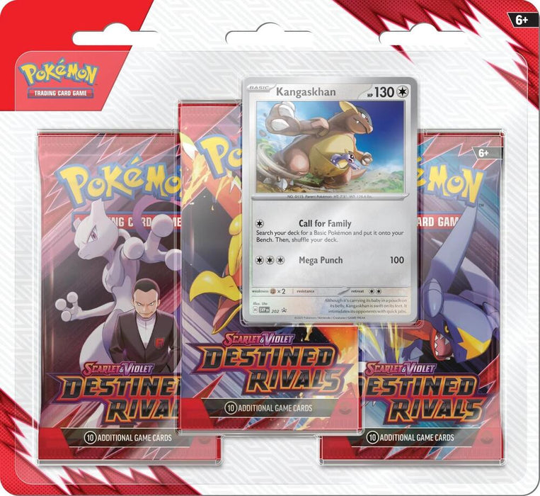 Pokemon: Scarlet & Violet - Destined Rivals 3-Booster Blister Pack - Kangaskhan - for just $29.99! 
