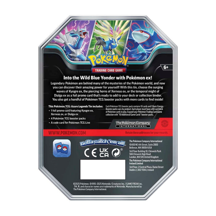 Pokemon: Azure Legends Tin - Dialga ex - for just $43.99! 