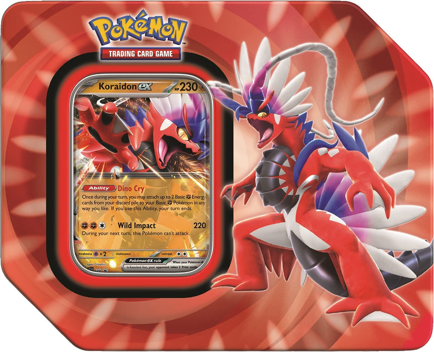Pokemon: Paldea Legends Tin Koraidon - for just $26.99! 