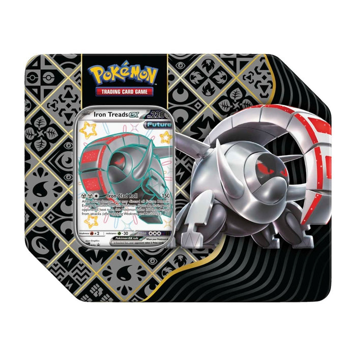 Pokemon: Scarlet & Violet - Paldean Fates - Tin - Shiny Iron Treads ex - for just $32.99! 