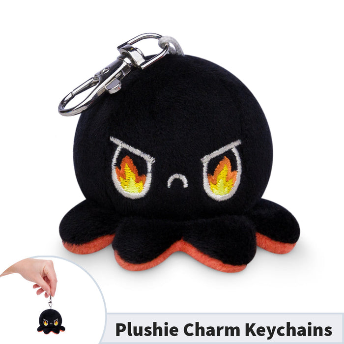 TeeTurtle Plushie Charm Keychain: Rage Black Octopus - for just $9.99! 