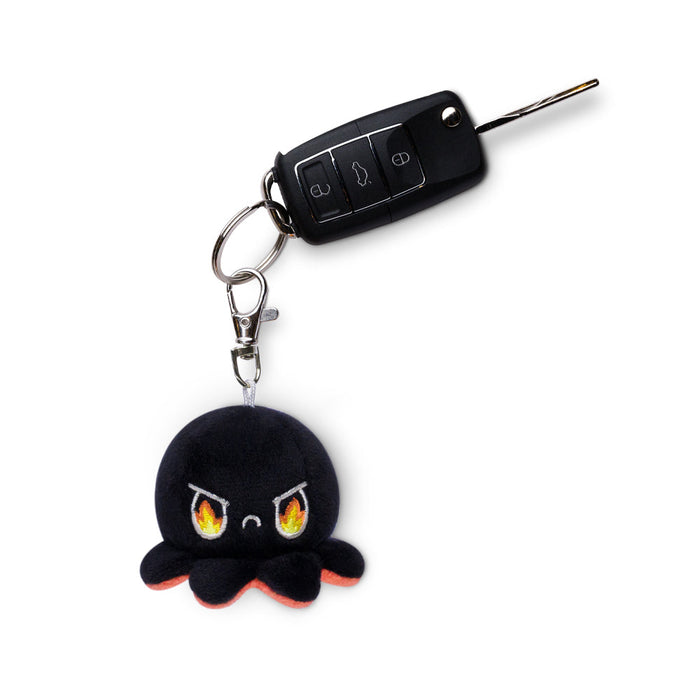 TeeTurtle Plushie Charm Keychain: Rage Black Octopus - for just $9.99! 