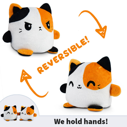 TeeTurtle Reversible Cat: Calico Plushmate (Mini) - for just $16.99! 