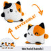 TeeTurtle Reversible Cat: Calico Plushmate (Mini) - for just $16.99! 