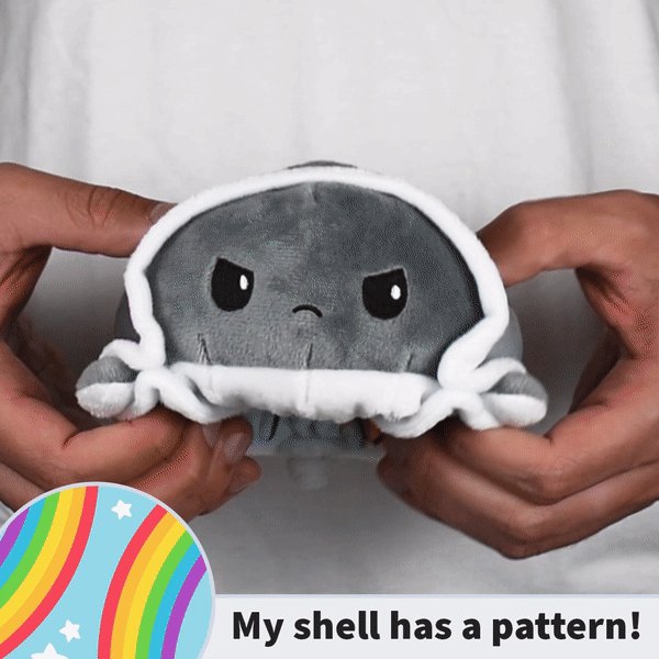 TeeTurtle Reversible Turtle: Rainbow/Storm Clouds (Mini) - for just $16.99! 