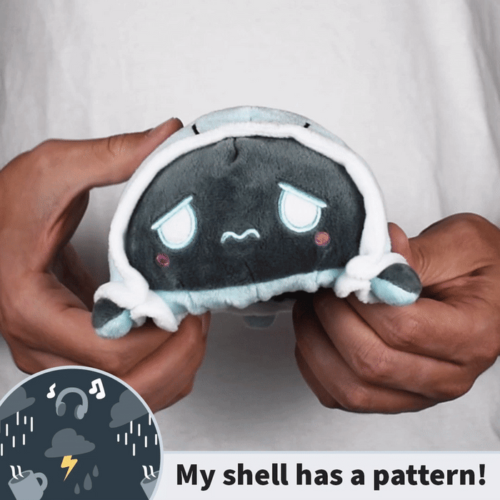 TeeTurtle Reversible Turtle: Rainy Day/Light Blue (Mini) - for just $16.99! 