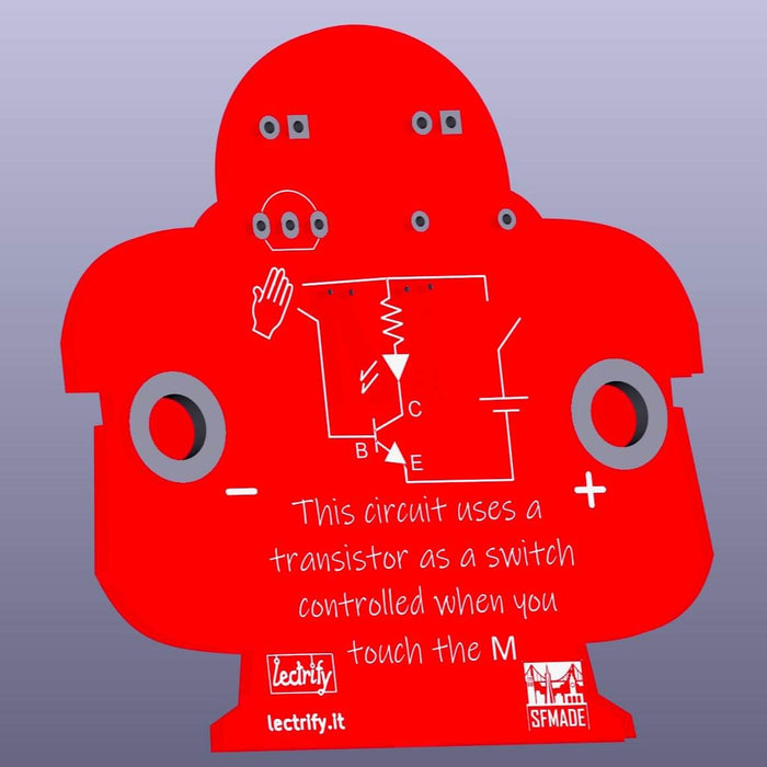 Make: Robot Transistor Flashlight Kit - Learn to Solder - for just $8! 