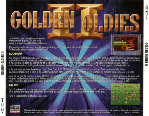Golden Oldies 2: Blockbuster and Bughunt (CD-i) - for just $0! 