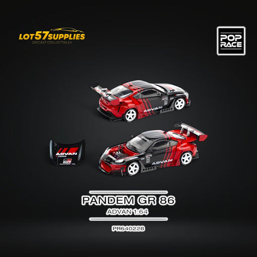 (Pre-Order) PopRace PANDEM GR86 - ADVAN 1:64 - for just $26.99! 