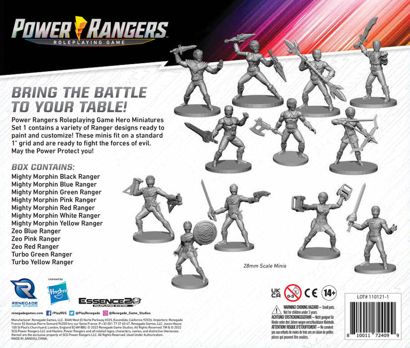 Power Rangers RPG: Hero Miniatures - Set 1 - for just $55! 