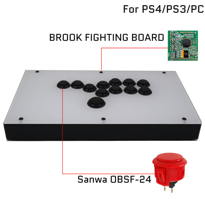 RAC-J800B All Buttons Arcade Joystick Fight Stick For PS4/PS3/Xbox/PC White/Black - Just $99.99! Shop now at Retro Gaming of Denver