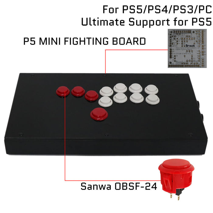 RAC-J800B All Buttons Leverless Arcade Joystick Fight Stick For PS5/PS4/PS3/Xbox/PC - Just $99.99! Shop now at Retro Gaming of Denver