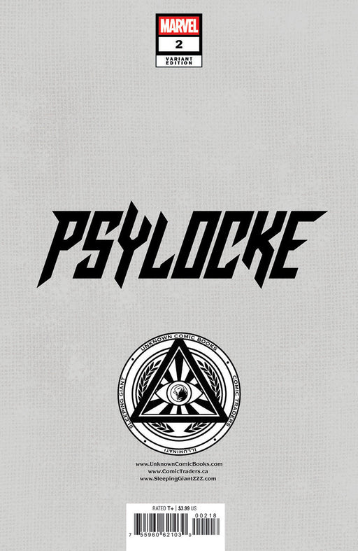 Psylocke #2 Unknown Comics Nathan Szerdy Exclusive Var (12/18/2024) - for just $10! 