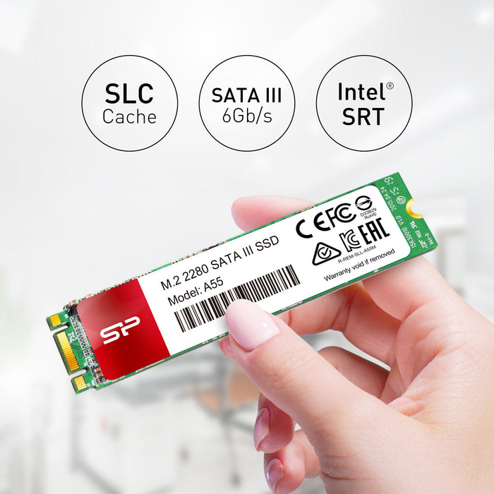 Silicon Power A55 256GB M.2 2280 SATA III Internal Solid State Drive - for just $54.97! 