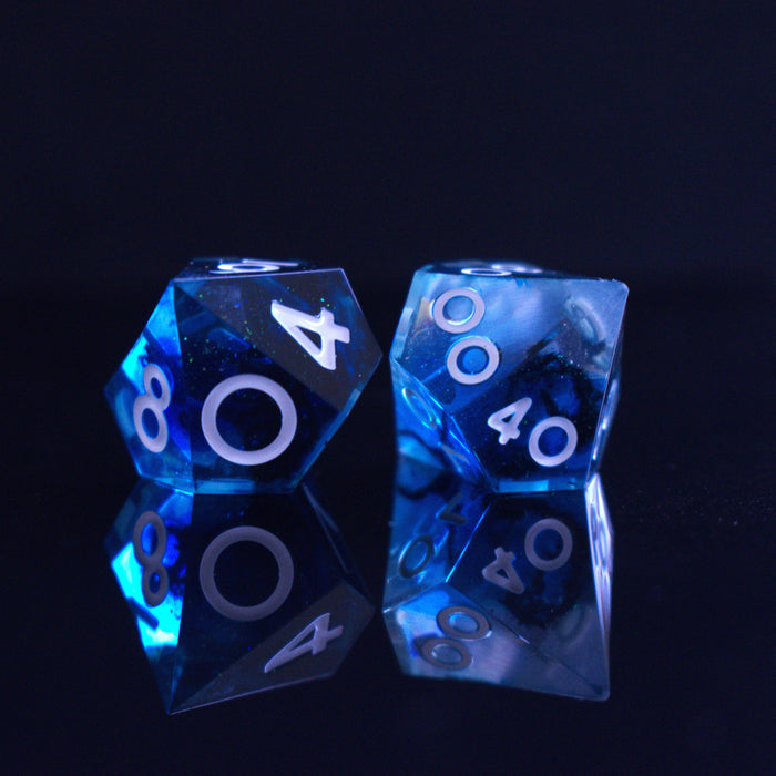 Pulse Wave Sharp-Edged Resin Dice Set - Premium Resin - Just $39.99! Shop now at Retro Gaming of Denver