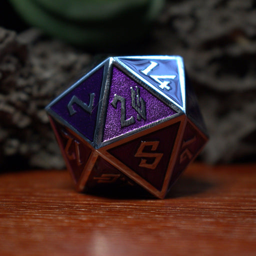 Purple and Silver Metal 35mm D20 - Just $24.99! Shop now at Retro Gaming of Denver