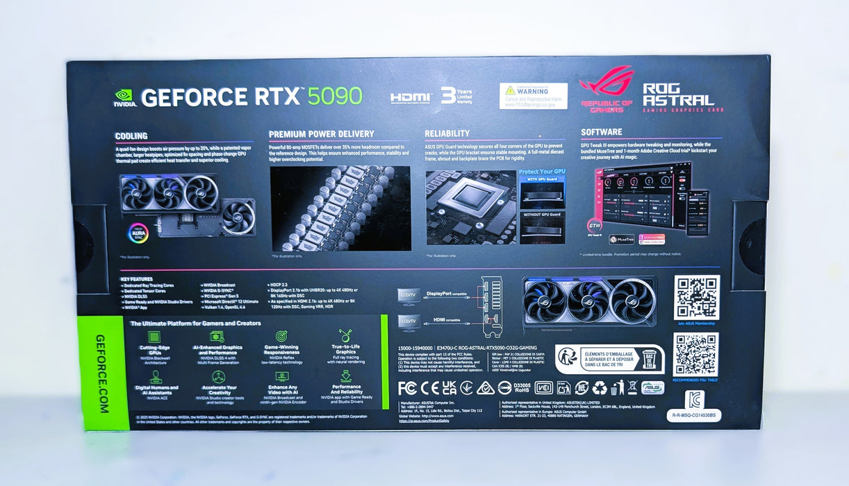 ASUS ROG Astral GeForce RTX 5090 32GB GDDR7 Graphics Card - for just $3699.99! 
