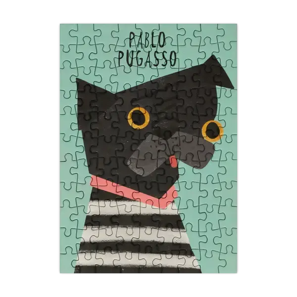 Pablo Pugcasso 99 Piece Mini Jigsaw Puzzle Happily - for just $11.99! 