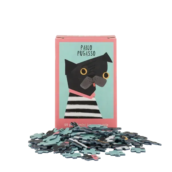 Pablo Pugcasso 99 Piece Mini Jigsaw Puzzle Happily - for just $11.99! 