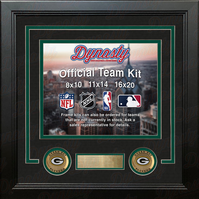 Green Bay Packers Custom NFL Football 16x20 Picture Frame Kit (Multiple Colors) - for just $62.99! 