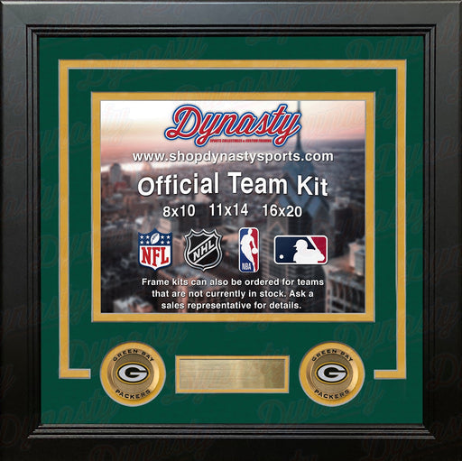 Green Bay Packers Custom NFL Football 11x14 Picture Frame Kit (Multiple Colors) - for just $47.99! 