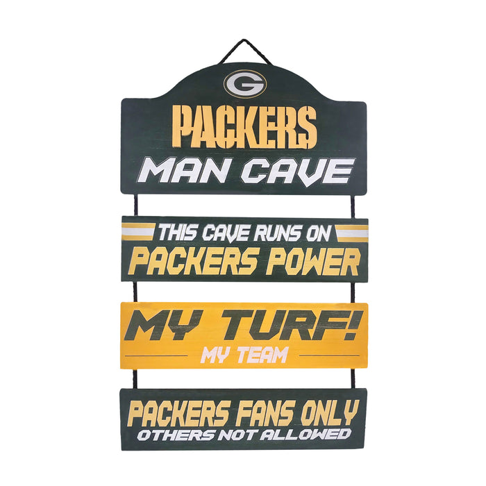 Green Bay Packers Wooden Man Cave Dangle Sign - for just $29.99! 