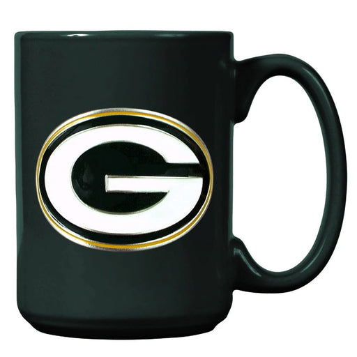 Green Bay Packers 15oz. Metal Emblem Logo Ceramic Mug - for just $19.99! 