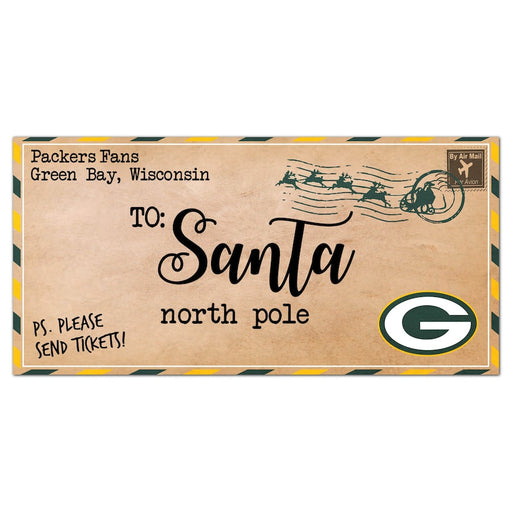 Green Bay Packers 6'' x 12'' Letter to Santa Sign - for just $12.99! 