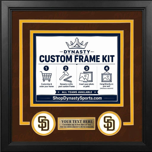 San Diego Padres Custom MLB Baseball 16x20 Picture Frame Kit (Multiple Colors) - for just $62.99! 