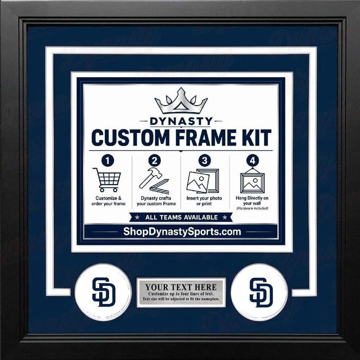 San Diego Padres Custom MLB Baseball 16x20 Picture Frame Kit (Multiple Colors) - for just $62.99! 