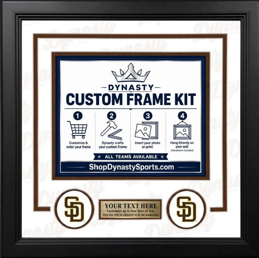 San Diego Padres Custom MLB Baseball 16x20 Picture Frame Kit (Multiple Colors) - for just $62.99! 