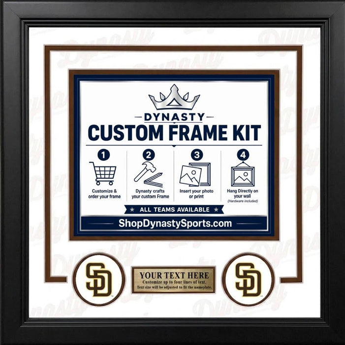 San Diego Padres Custom MLB Baseball 16x20 Picture Frame Kit (Multiple Colors) - for just $62.99! 