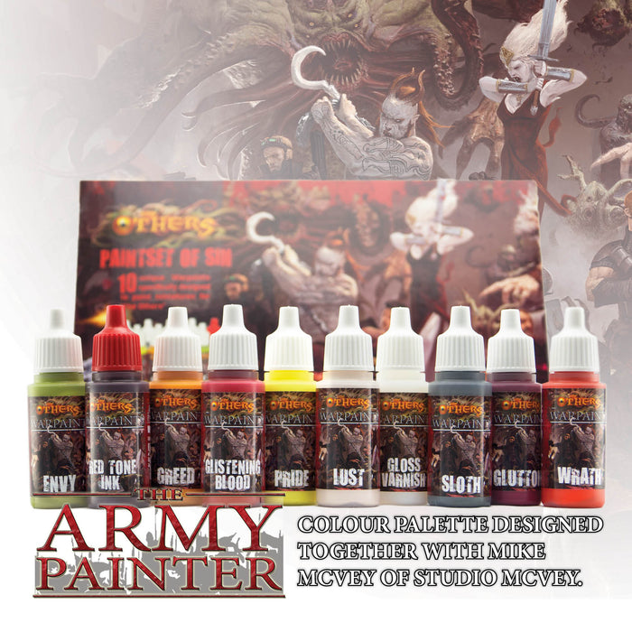 Army Painter Warpaints: The Others Paint Set of Sin - for just $32.50! 