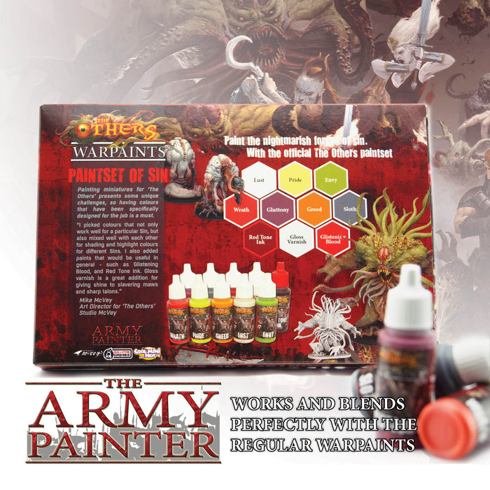 Army Painter Warpaints: The Others Paint Set of Sin - for just $32.50! 