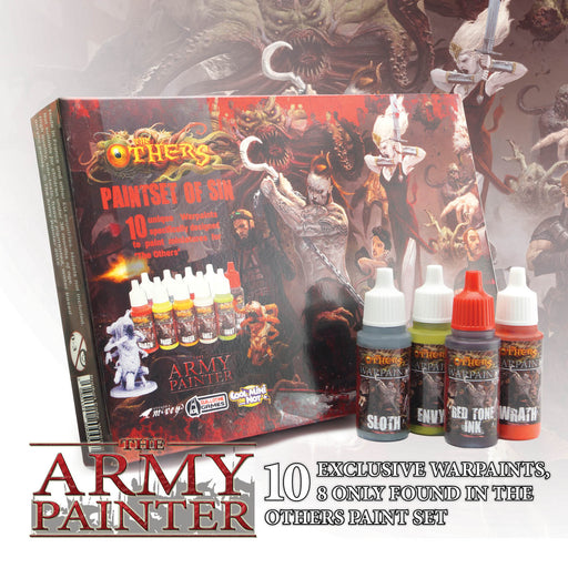 Army Painter Warpaints: The Others Paint Set of Sin - Premium Miniatures - Just $32.50! Shop now at Retro Gaming of Denver