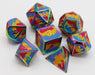 Pansexual Pride Flag - Metal RPG Dice Set - for just $54.99! 