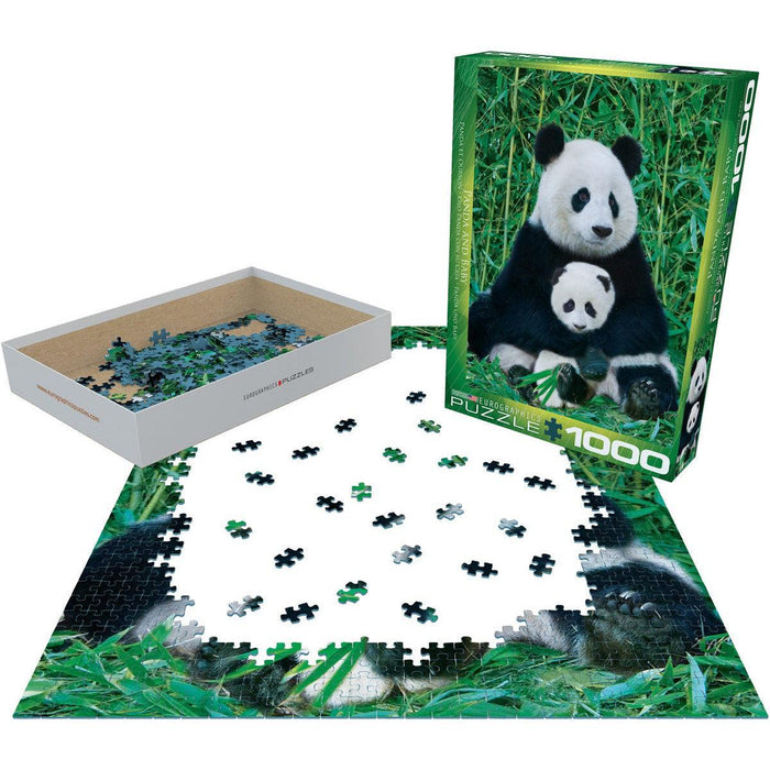 Panda & Baby 1000 Piece Jigsaw Puzzle Eurographics - for just $19.99! 