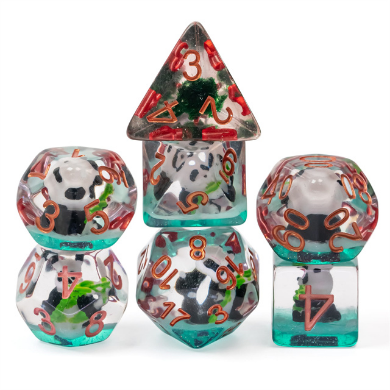 Panda in Bamboo RPG Dice Set - for just $16.99! 